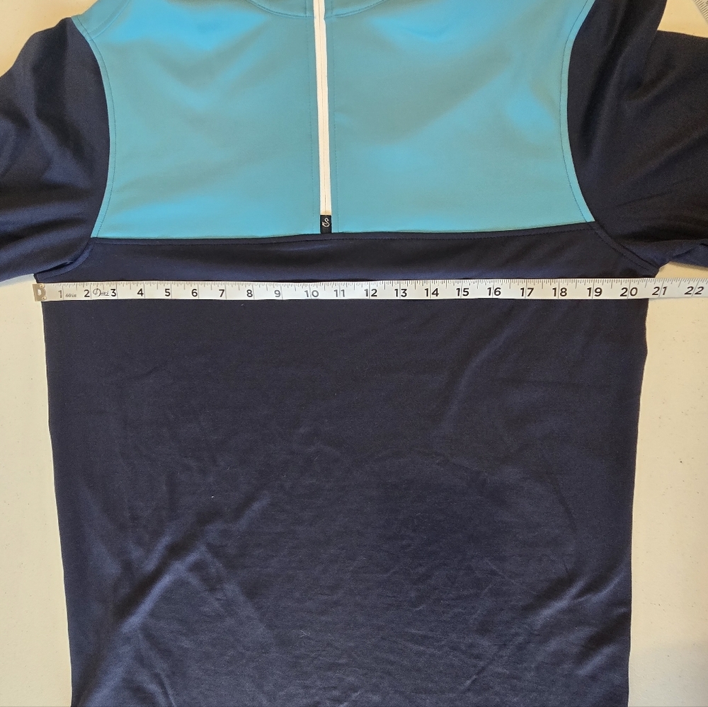 Swannies Eli 1/4 Zip Men's Pullover Maui Blue Medium NWT Golf - Picture 4 of 12